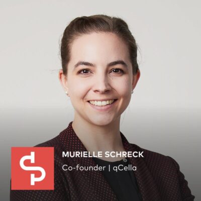 qCella’s CEO Murielle Schreck Guest in the Swisspreneur Podcast